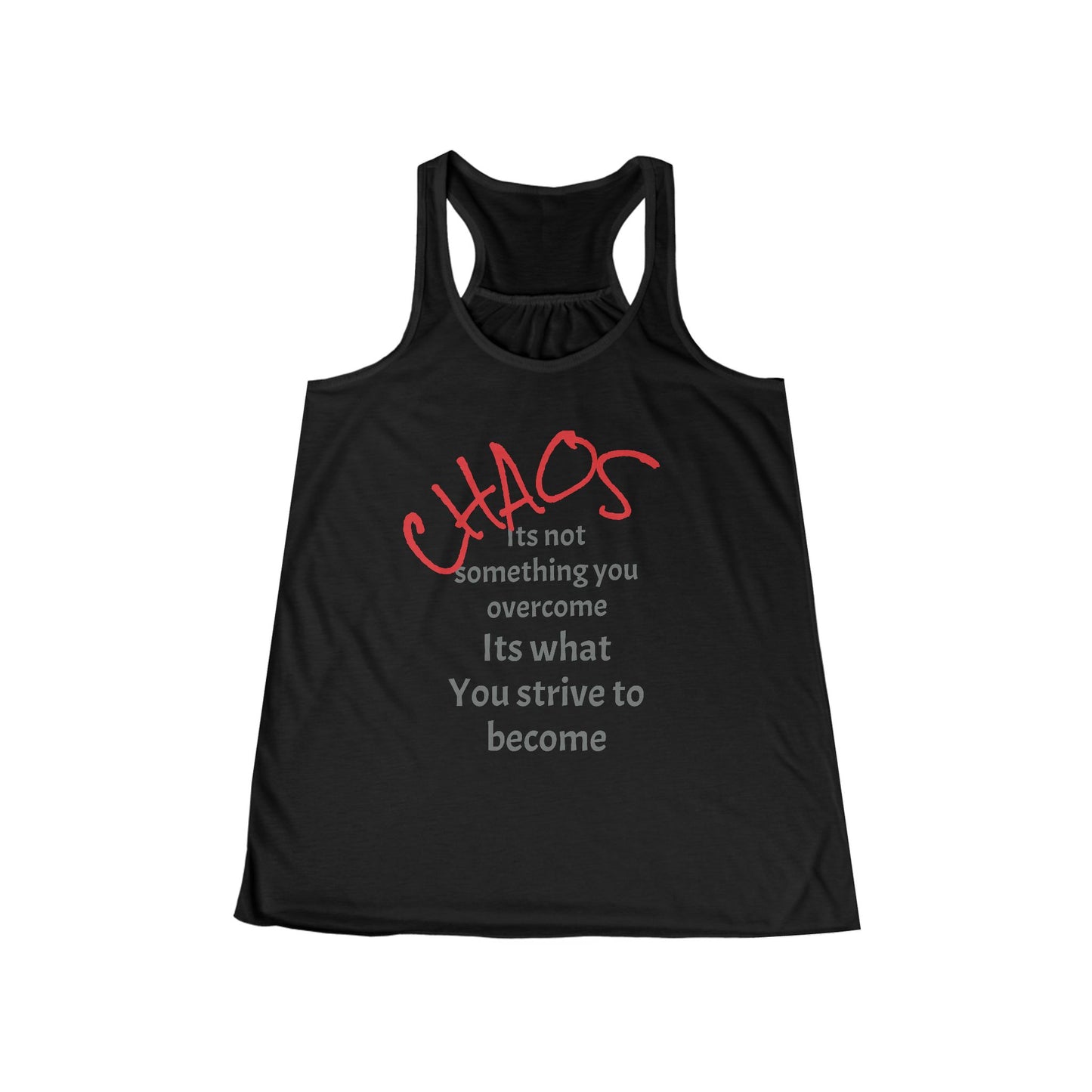 Inspirational Women's Flowy Racerback Tank, Motivational Workout Top, Casual Summer Tee, Gift for Her, Athleisure Wear, Yoga Shirt