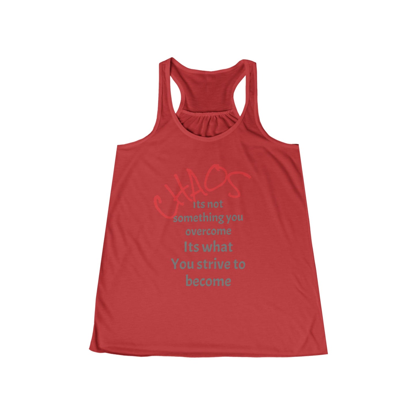 Inspirational Women's Flowy Racerback Tank, Motivational Workout Top, Casual Summer Tee, Gift for Her, Athleisure Wear, Yoga Shirt