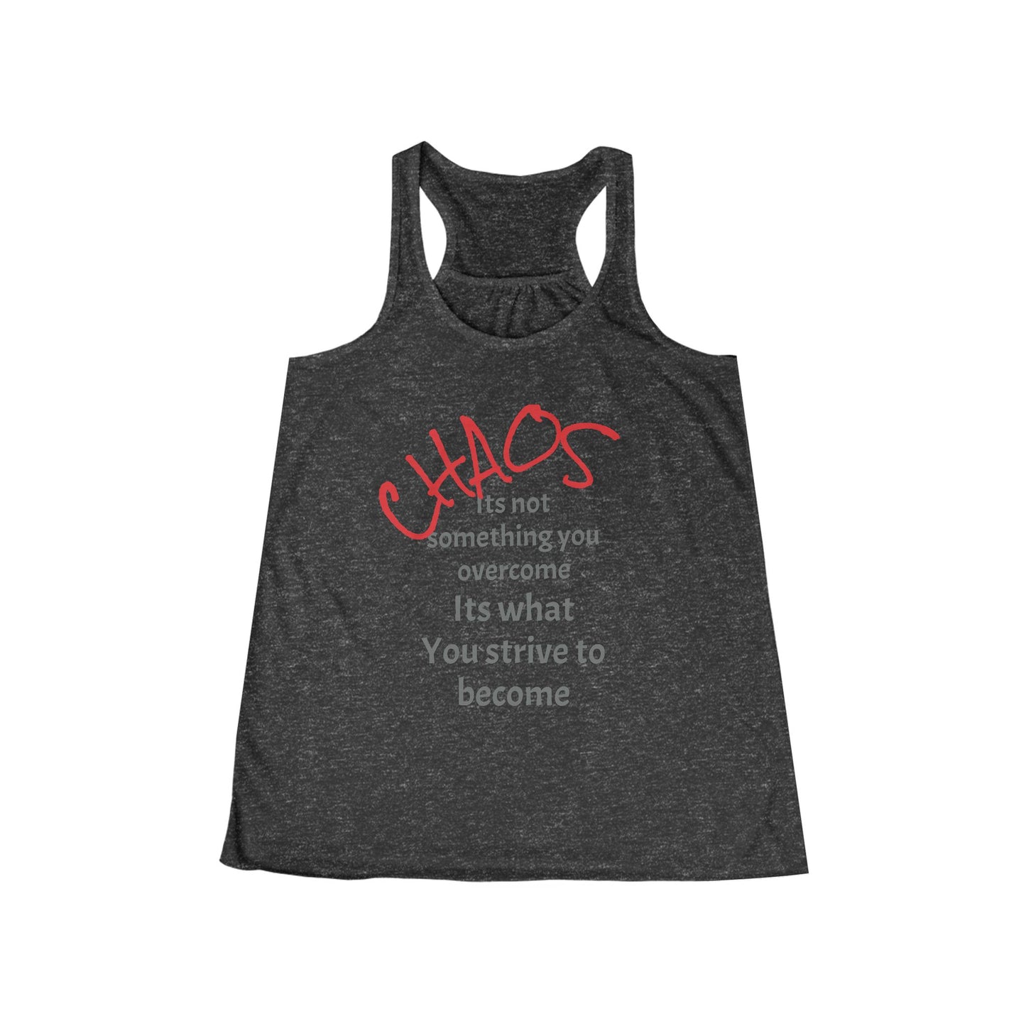 Inspirational Women's Flowy Racerback Tank, Motivational Workout Top, Casual Summer Tee, Gift for Her, Athleisure Wear, Yoga Shirt