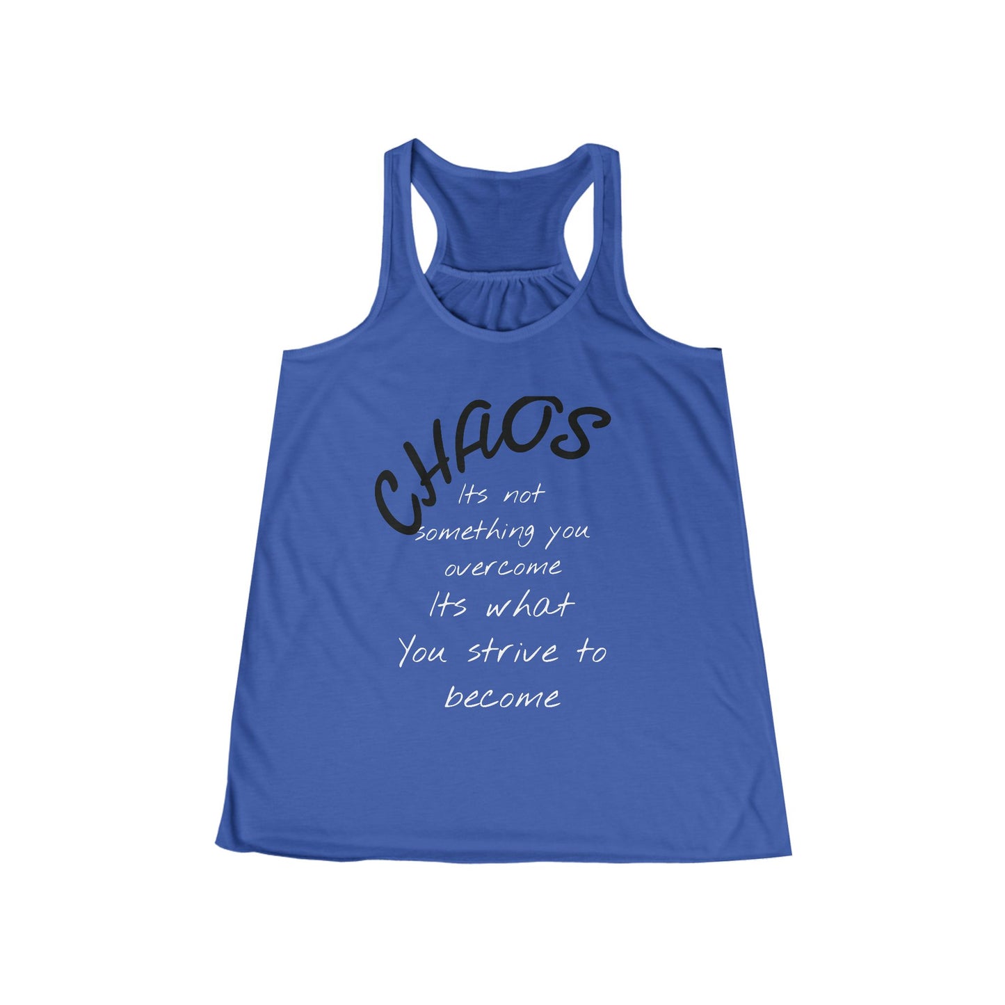 Inspirational Women's Flowy Racerback Tank, Motivational Workout Top, Casual Summer Tee, Gift for Her, Athleisure Wear, Yoga Shirt