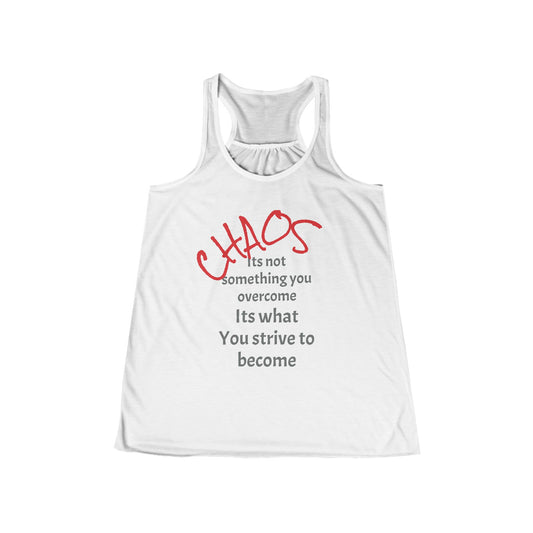 Inspirational Women's Flowy Racerback Tank, Motivational Workout Top, Casual Summer Tee, Gift for Her, Athleisure Wear, Yoga Shirt